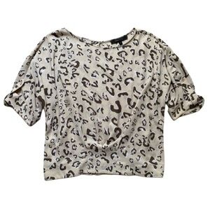 BCBG MaxAzria Jayne Leopard Blouse 🐾